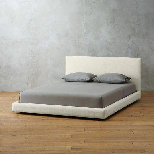 أركان سرير رويال كوليكشن من الخشب السويدي مقاس كوين - ايليغانس ترانكويليتي - عاجي - 180x200x140 سم من أركان
