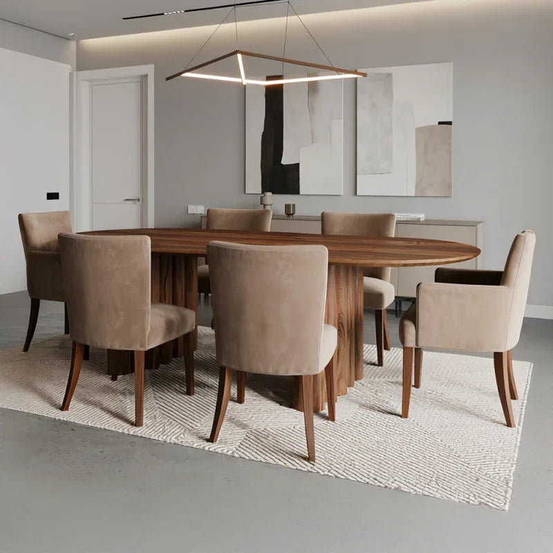 أركان طاولة طعام خشبية أنيقة من arkan - 160×74×70 سم