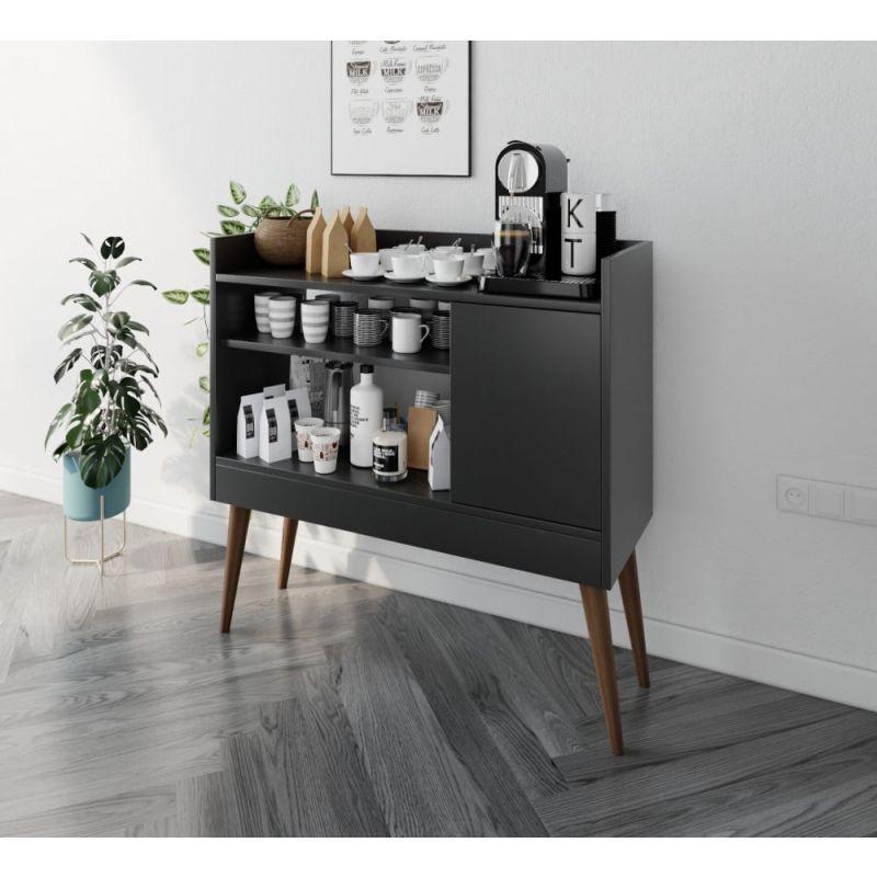أركان ركن قهوة خشبي MDF - مقاس 90x38x90 سم