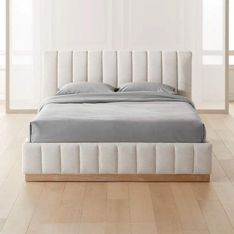 أركان سرير رويال ايليغانس من الخشب السويدي مقاس كينغ - سيرينايد فاخر - عاجي فاخر - 160x200x140 سم من أركان