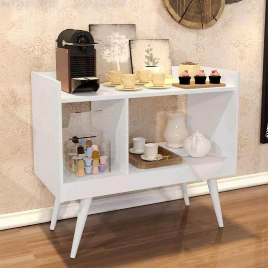 أركان ركن قهوة خشبي MDF مقاس 90x38x90 سم  - بني