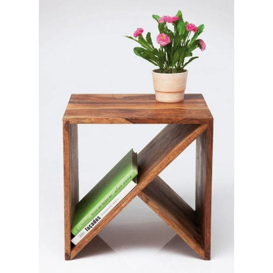 أركان طاولة جانبية خشبية مدمجة للأناقة الكلاسيكية من أركان