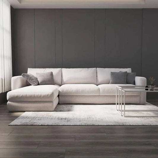 أركان أركان كنبة زاوية بمقاس 250x150x80x85 سم - بيج