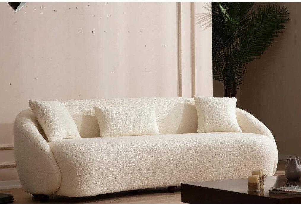 أركان أركان كنبة مقعدين بمقاس 85x85x180 سم - أبيض - AL-450