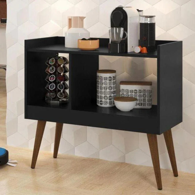 أركان ركن قهوة خشبي MDF مقاس 90x38x90 سم  - بني