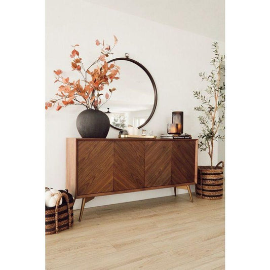 أركان طاولة بوفيه خشب MDF بتصميم كلاسيكي من أركان - 200x50x85 سم