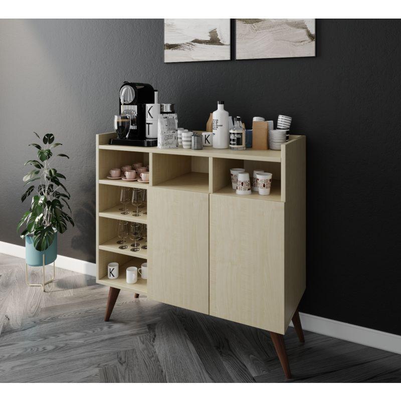 أركان ركن قهوة كوفي كورنر خشب MDF  - مقاس 90x39x90 سم